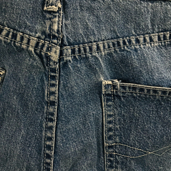 LEI Junior's 13 Blue Jeans Suspender Button Wide Leg Light Wash Denim Flaw A - Picture 5 of 6